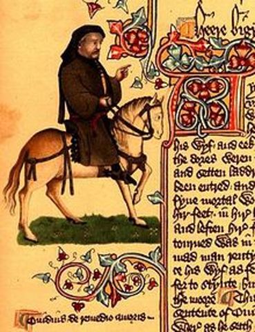 Chaucer writes The Canterbury Tales