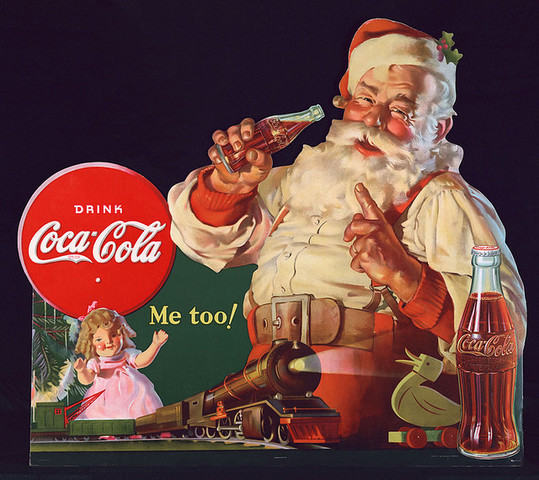 Santa and Coca Cola