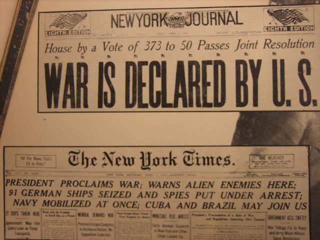 US Declares War
