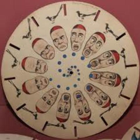 Joseph Plateau and sons makes Phenakistoscope