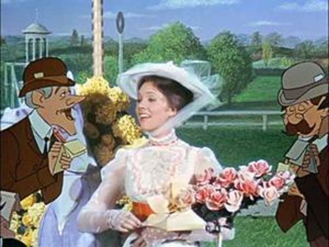 Mary Poppins/Though not the first blending of live-action and animation