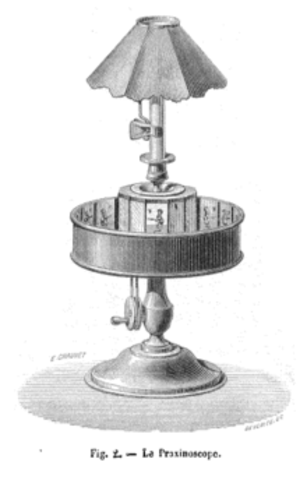 Praxinoscope invented by Charles emile' Reynaud