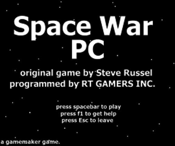 PRIMER JUEGO SPACEWAR