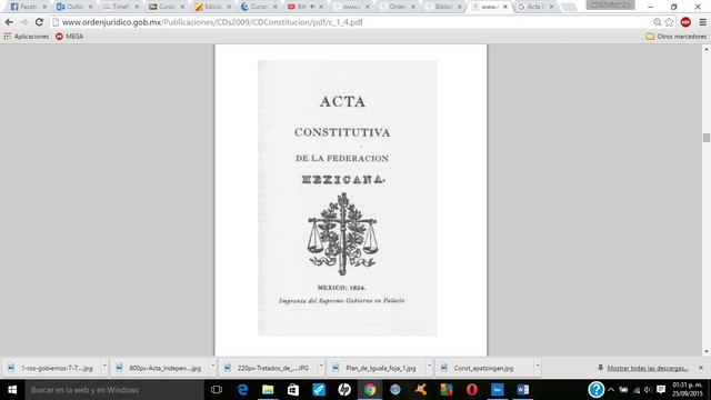 Acta Constitutiva de la Federación, 31 de enero de 1824