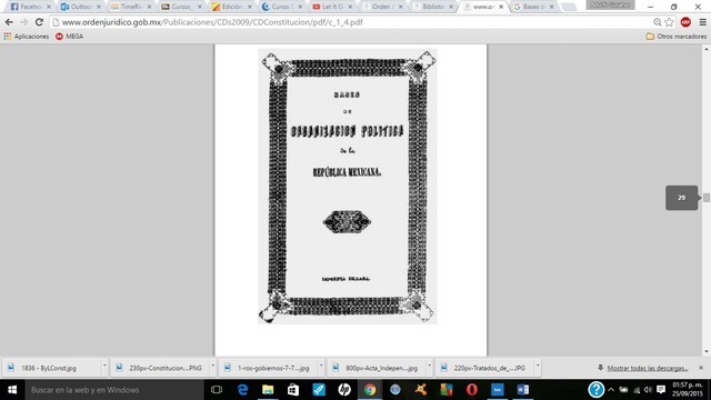 Bases de Organización Política de la República Mexicana