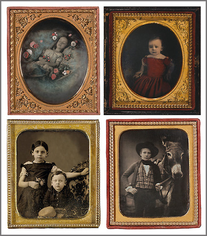 Daguerreo-types developed by Louis Daguerre