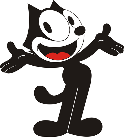 Felix the Cat is the first cartoon to be marketed. Created by Otto Messmer