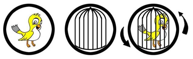 This device was created in 1827 by English physician John Ayerton Paris which has two different drawings on opposite sides of a disk. When the disk is spun, the images merge into one.
