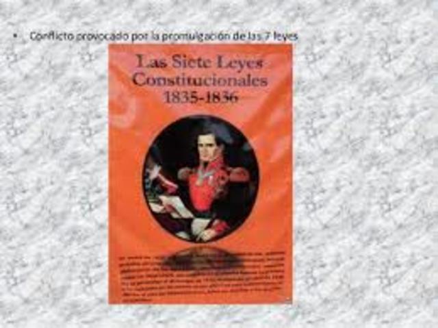 Las Siete Leyes Constitucionales de 1836