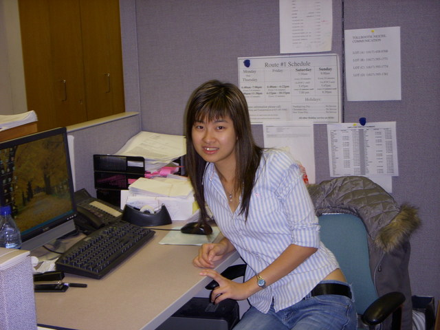 Got my job at UMB in Boston as an Office Assistance