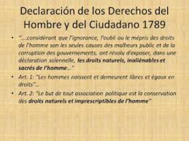 La Declaración de los Derechos del Hombre y del Ciudadano
