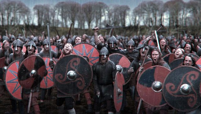 The first of the Viking invasions (encourages the dark ages