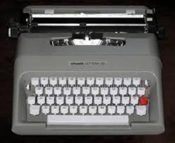 DEJAMOS A UN LADO LA MAQUINA DE ESCRIBIR. NOO