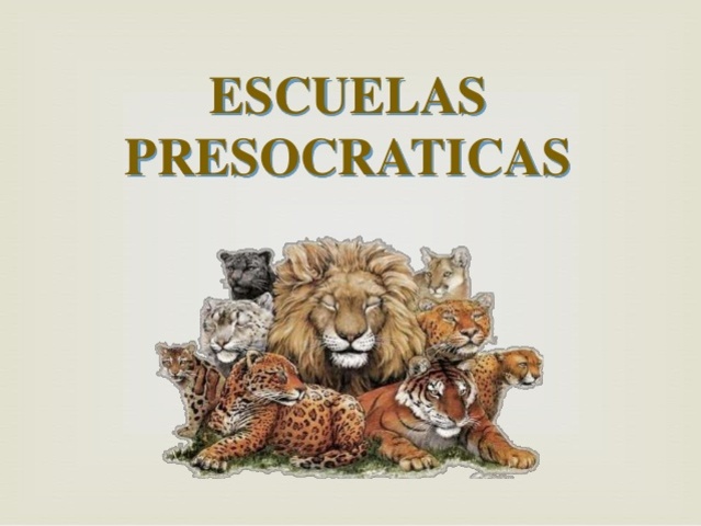 EScuelas persocráticas.