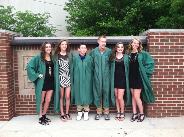 La graduación de la escuela secundaria