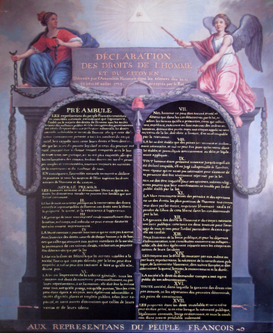 Decleration of the rights of man and of the citizen