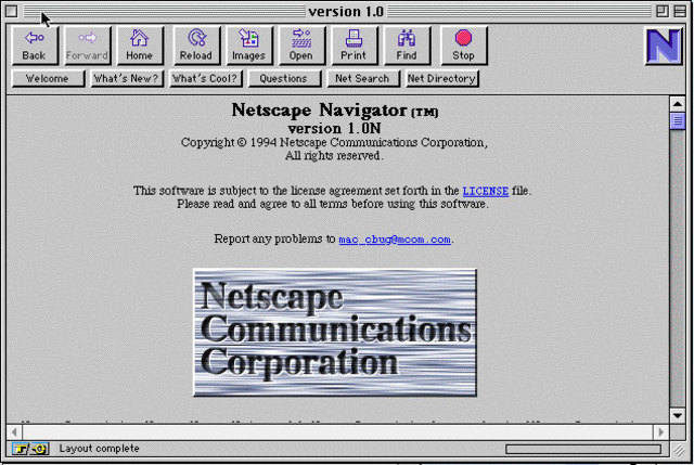 Creates Netscape Navigator