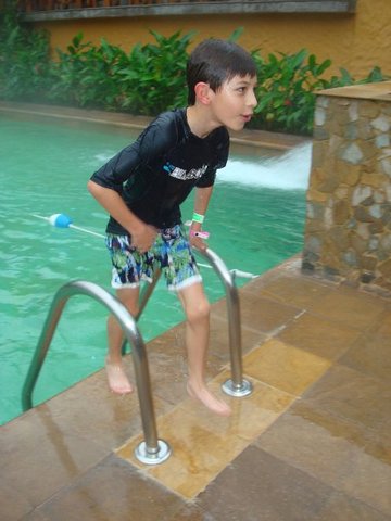 Me meti a aguas termales