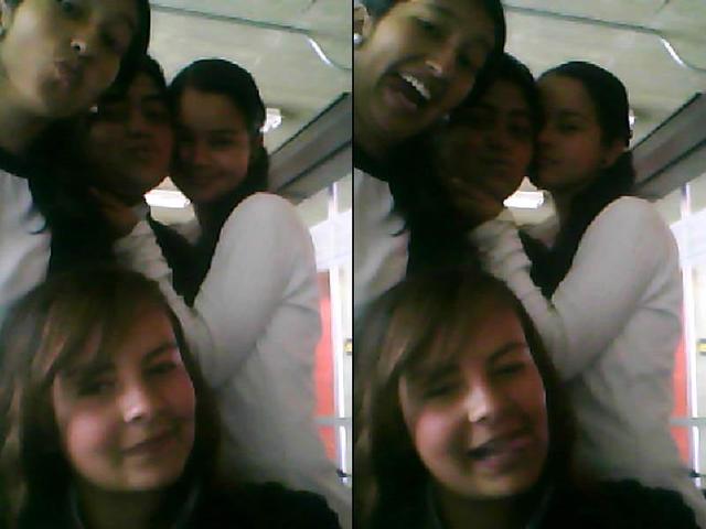 Pasando momentos agradables con mis amigas