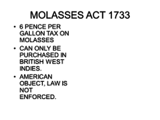 Molasses Act