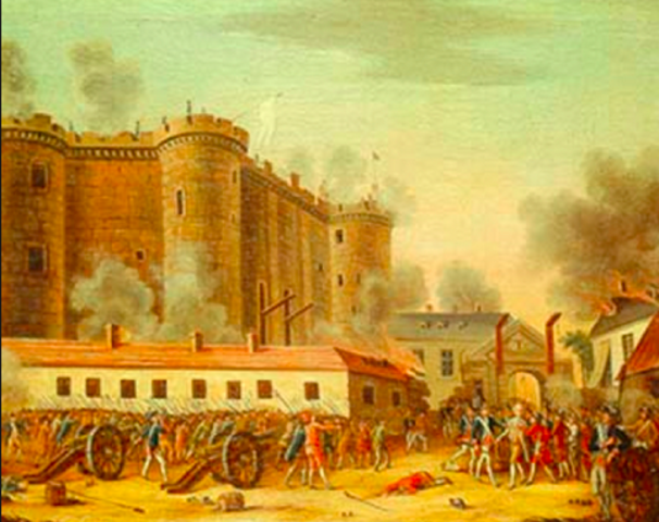 French Revolutionaries Storm Bastille.