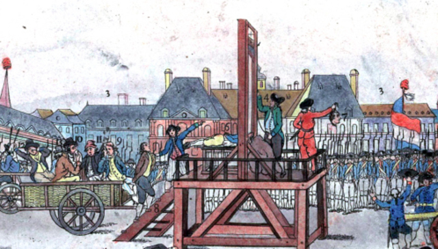 Arrest and execution of Robespierre.