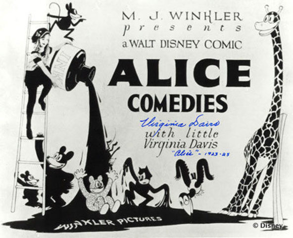 Walt Disney's first animation (Alice)