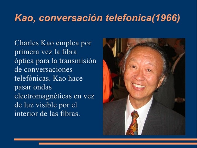 1ª utilizacion de fibra optica en llamadas