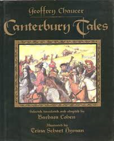 Chaucer writes The Canterbury Tales