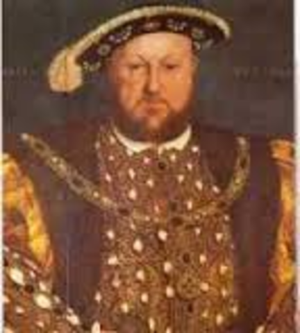 Henry VIII proclaims himself head of church