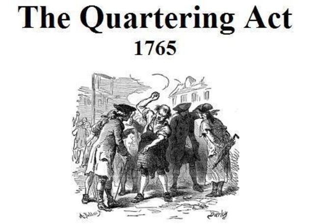 Quartering act of 1765