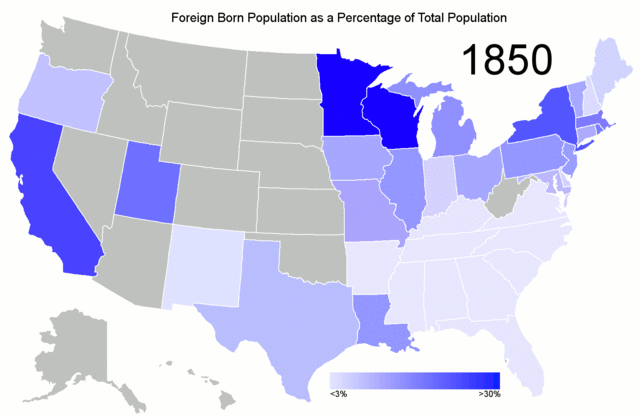 Imigrants from Ireland and Germany