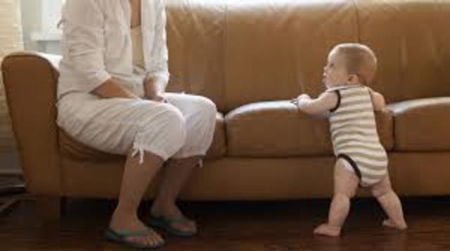 Walked While Holding On To Furniture (9.2 Months)