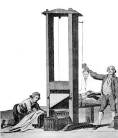 King Louis XVI executed