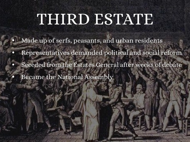 3rd estate declares itself the national assembly