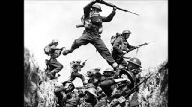 Italy declared war on Germany and Austria