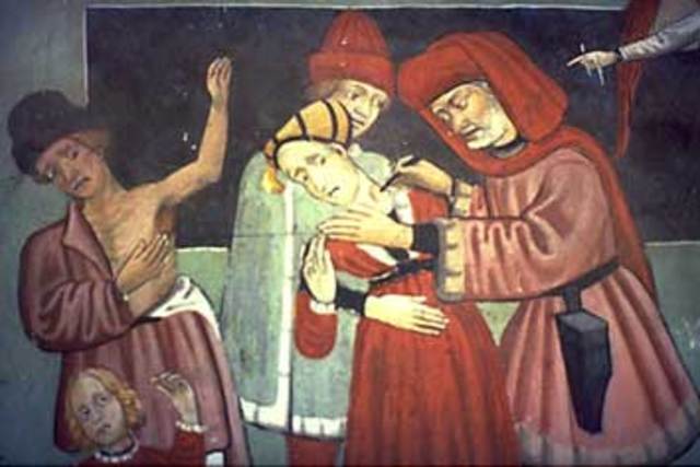 The Plague hits Europe