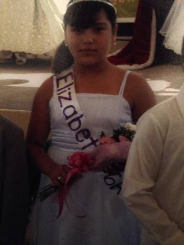 Cuando participe de reyna en la primaria.