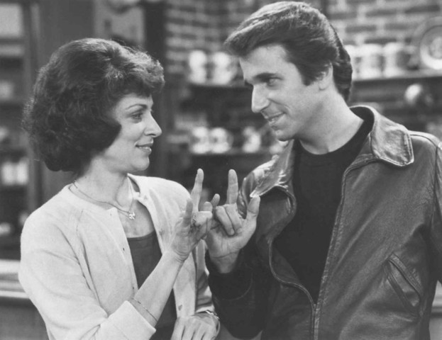 Linda Bove, Henry Winkler - 1980
