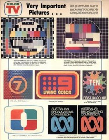 Colour TV arrives in Australia