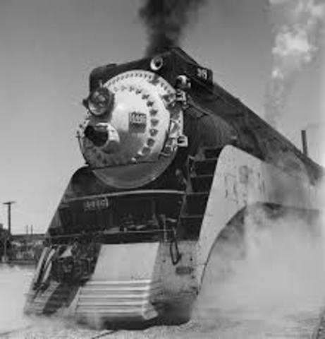 First steam powered locomotive railway