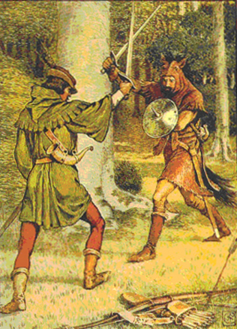 first appearance of Robin Hood in literature
