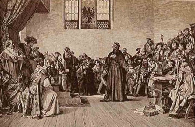 Luther appears in Diet of Worms