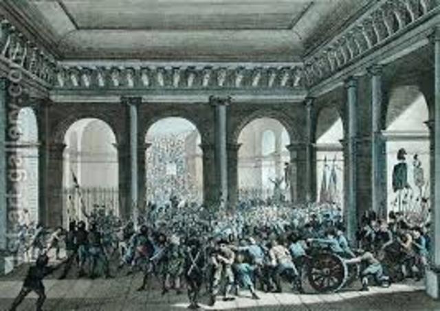 The invasion of Tuileries