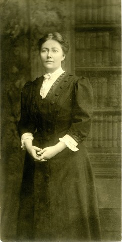 First professionally trained school librarian