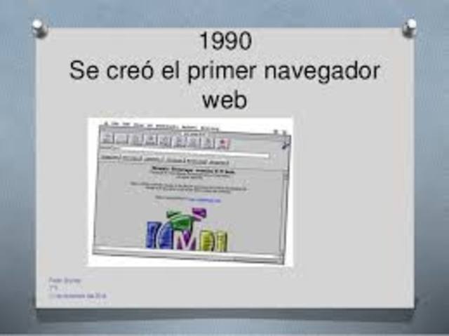 1990, Se creo el primer navegador web