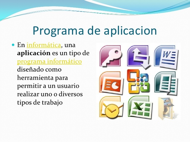 programa de aplicaion