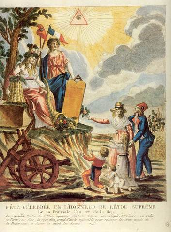 National Convention passes decree to establish the Cult of the Supreme Being