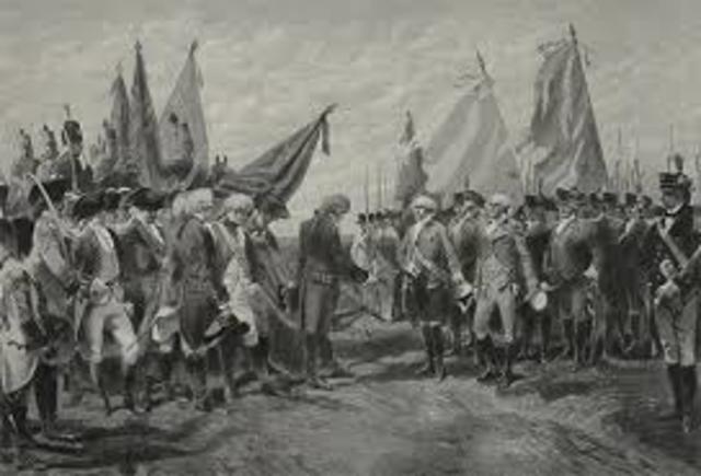 British surrender at Yorktown