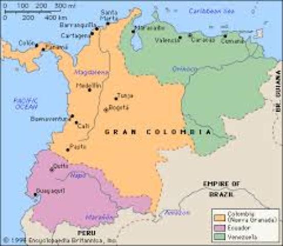 formacion de la gran colombia